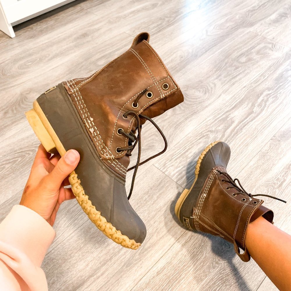L.L. Bean Boots Brown Lace Up